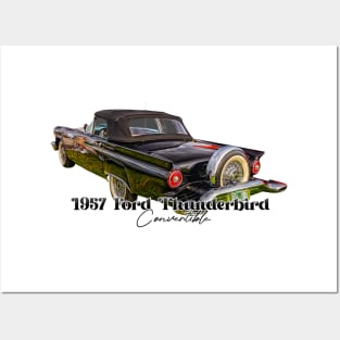 1957 Ford Thunderbird Convertible Posters and Art